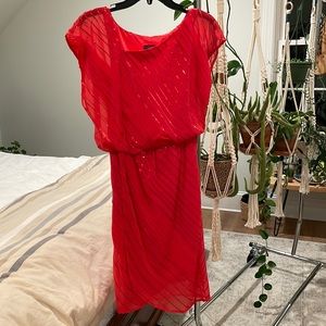 Vince Camuto Asymmetrical Sequin Dress